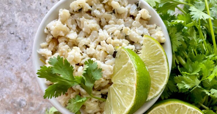 Coconut Cilantro Lime Brown Rice