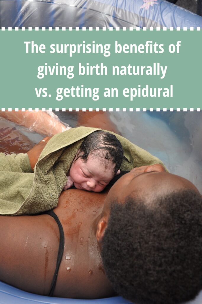 woman and her baby after waterbirth